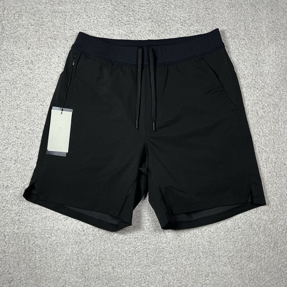 Public Rec Shorts 30 Black Lined Flex Performance Stretch Zip Pocket Golf